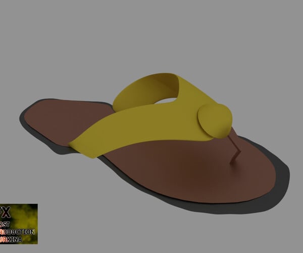 ArtStation - African traditional gold shoes | Game Assets