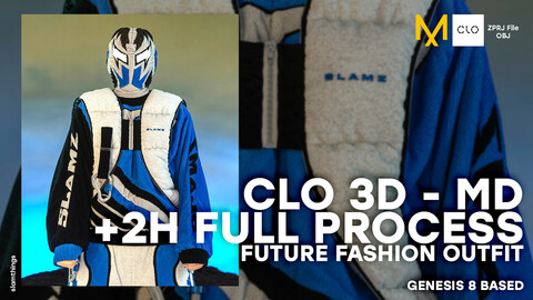 Future Fashion Calvin Outfit - Creation Process (+2 hours) // Clo 3D - Marvelos Designer // Street wear - Hypebeast - Digital fashion
