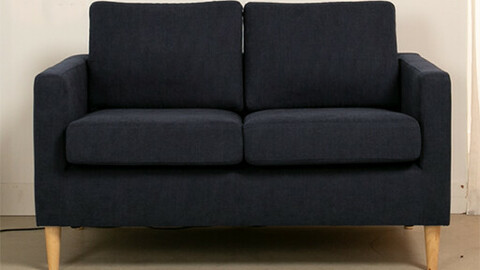 Cafe 2 person fabric sofa