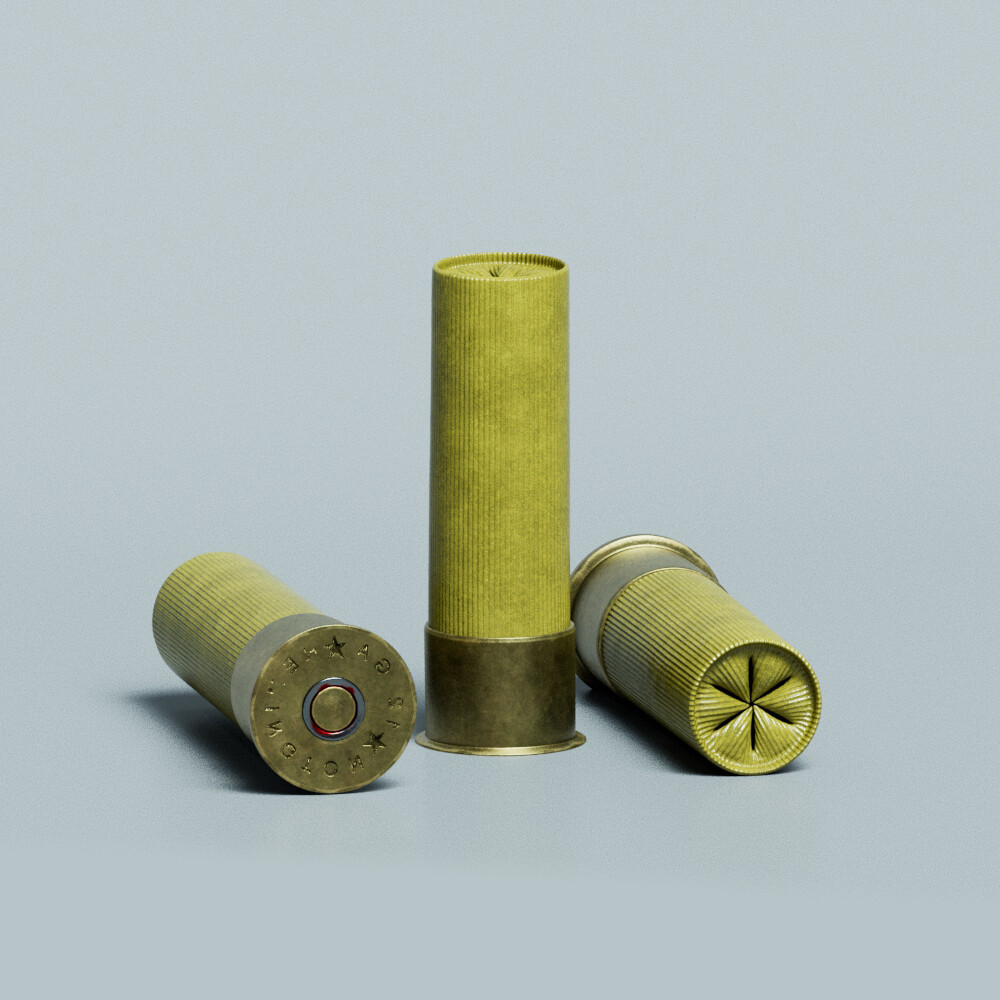 Metallic shotgun shells Stock Photo by ©Roman_Baiadin 109162770