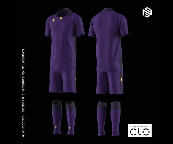 ArtStation - Macron Football Kit for CLO3D & Marvelous Designer | Resources