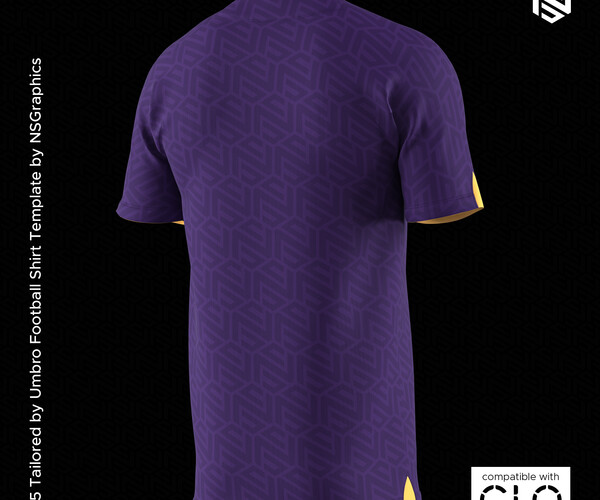 ArtStation - WS 1 - Football Shirt for CLO3D & Marvelous Designer