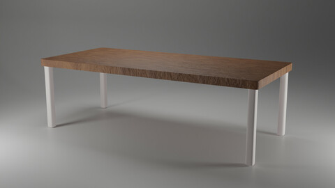 Minimalist Wood Top Table