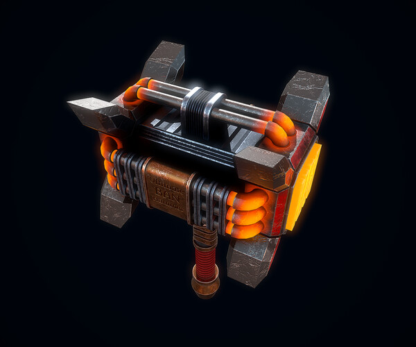 ArtStation The ultimate BAN hammer Game Assets