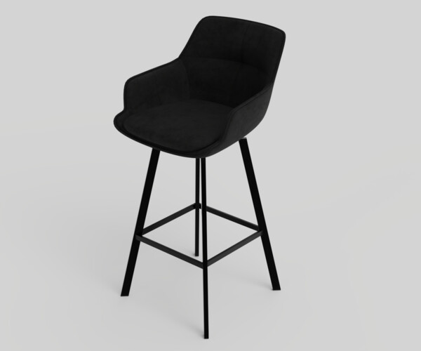 ArtStation Black Krystoffer Velvet Swivel Bar Stools Resources