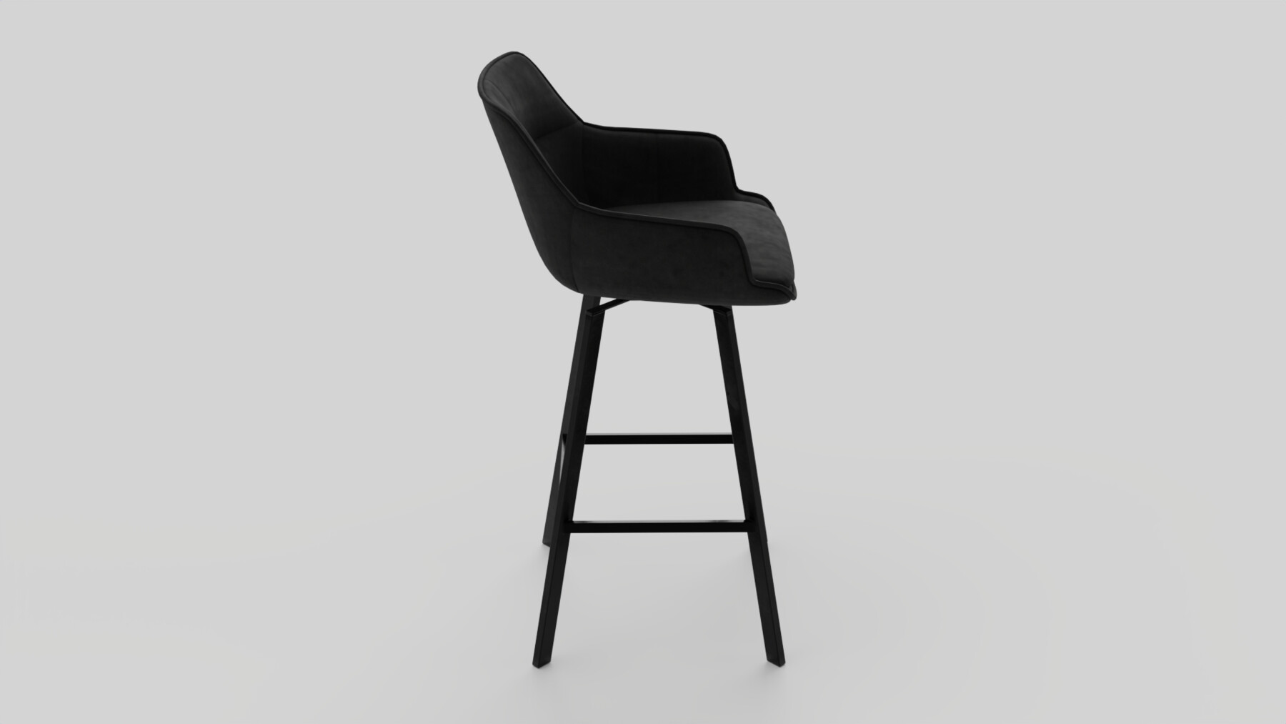 ArtStation Black Krystoffer Velvet Swivel Bar Stools Resources