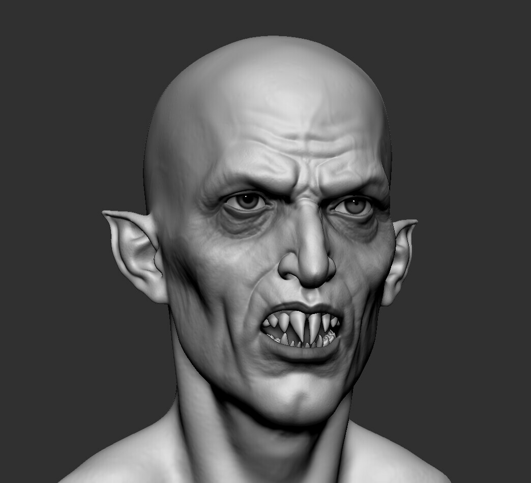 Artstation Vampire Head Game Assets