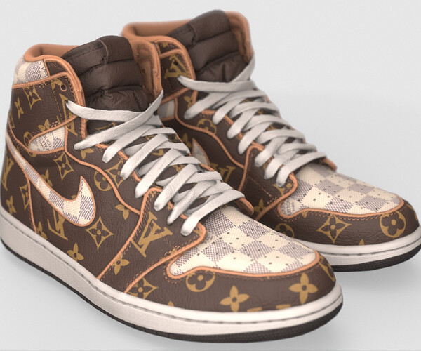 Jordan, Shoes, Jordans Louis Vuitton