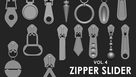 Zipper Slider IMM Brush Pack 15 in One vol. 4