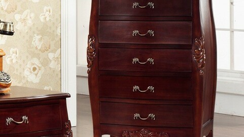 Bombay 5-tier antique storage drawer