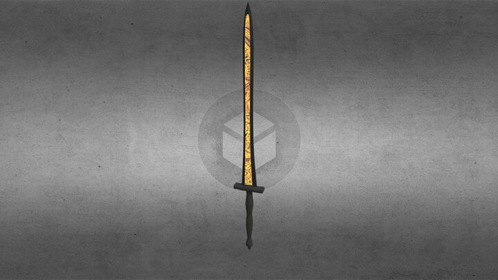 ArtStation - 3D Radiant Black sword | Game Assets