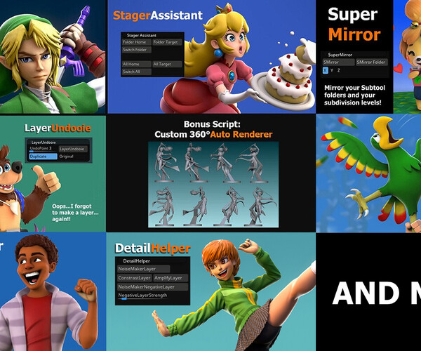 ArtStation - GC ZPlugins - Collection of useful ZScripts! | Resources