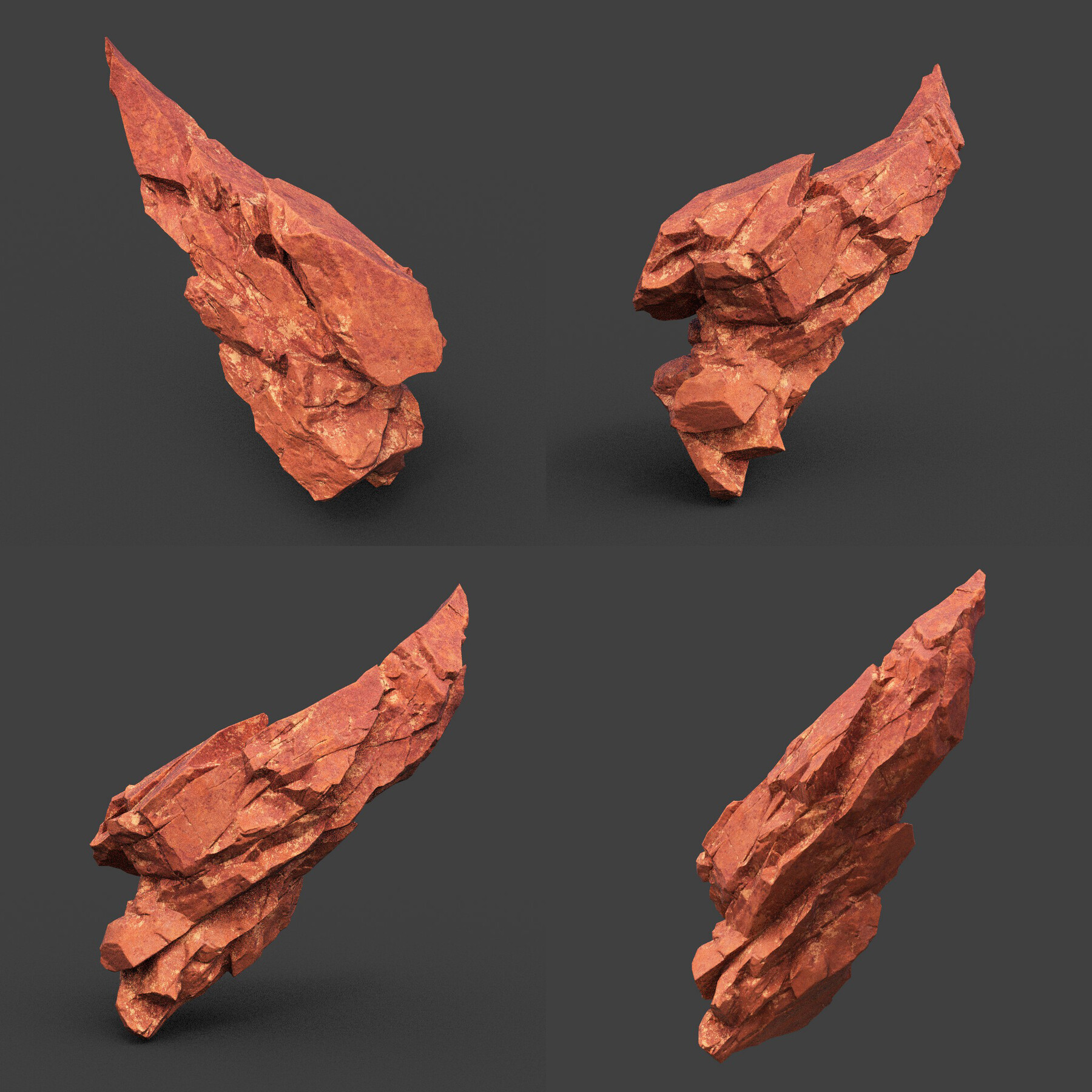 Scifi Yellow Sharp Rock 220611 - Ultra HD 16K Textures | 3D model