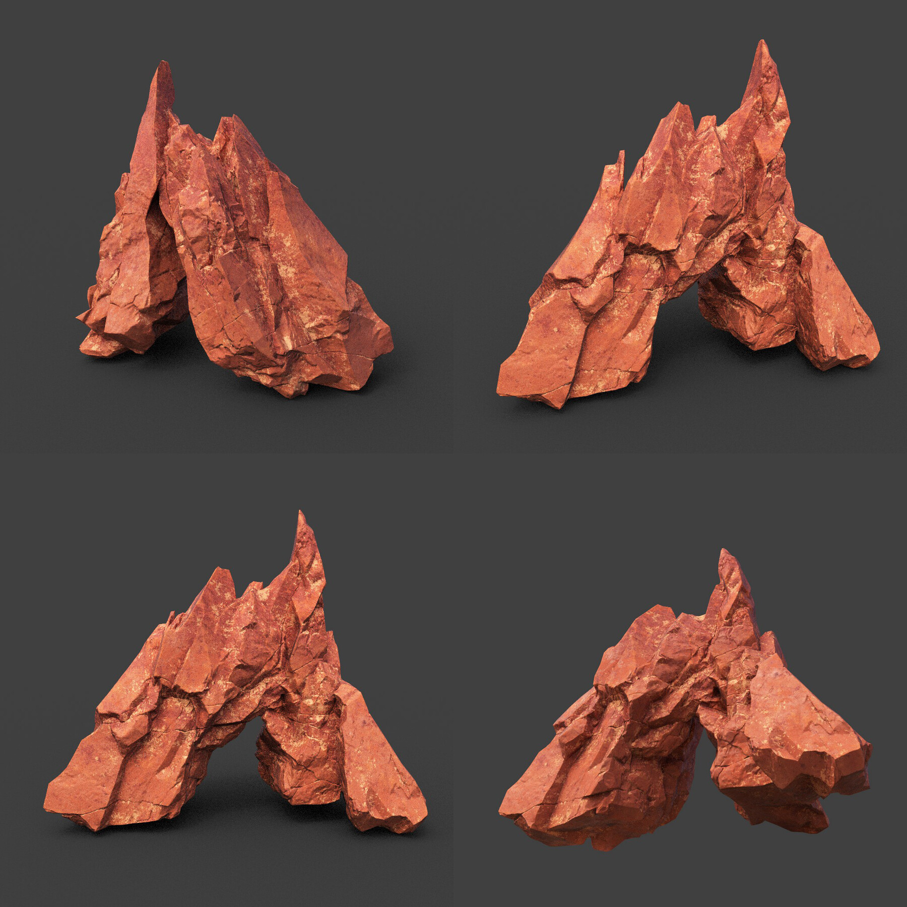 Scifi Yellow Sharp Rock 220611 - Ultra HD 16K Textures | 3D model