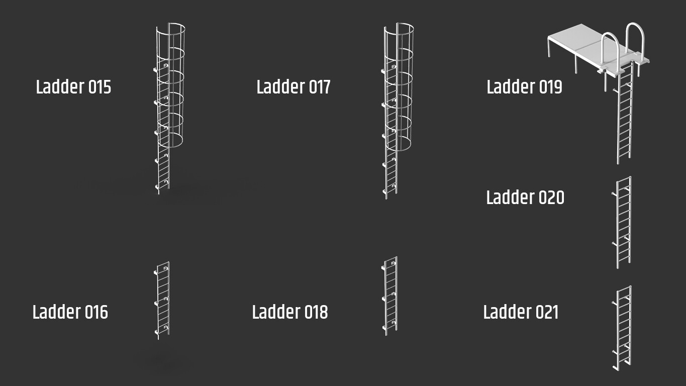 ArtStation - 42 Exterior Stairs And Ladders | Resources