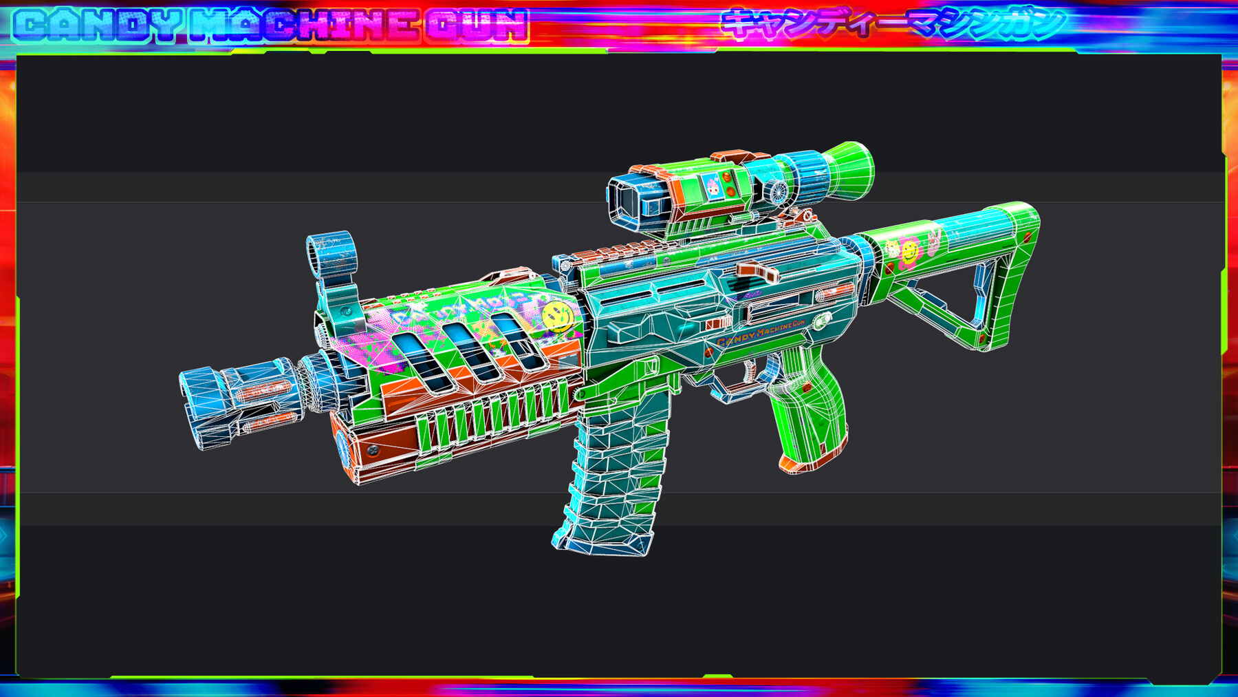 ArtStation Candy Machine Gun Game Assets