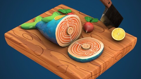 Delicious Stylized Fish Prop