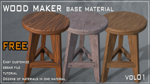 Wood Maker Base Material (FREE) + Tutorial