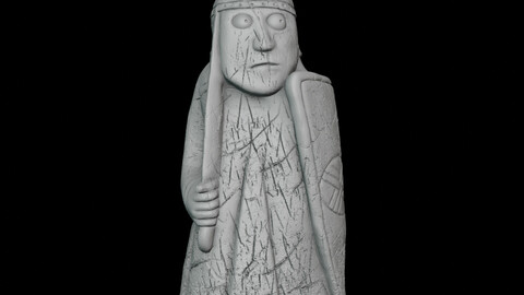 the lewis chessmen 3D print model