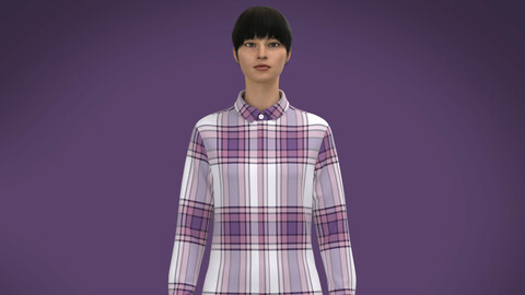 Ladies Full Sleeve striped print Shirt