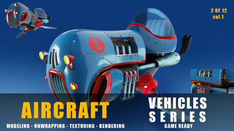 Humoro Aircraft game ready low poly (original concept)