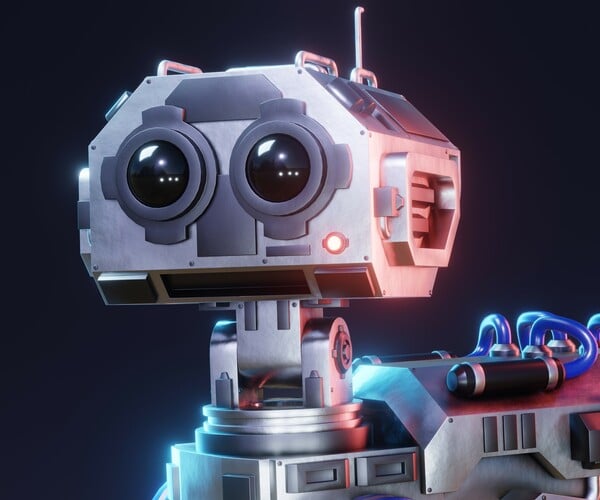 ArtStation - Sci-Fi Mech Robot - Rigged (Blender Eevee) | Resources