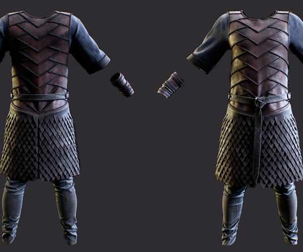 ArtStation - Viking Warrior Costume MD/Clo3d File (ZPRJ) + Marmoset ...