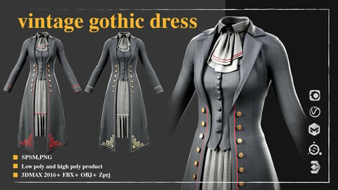 vintage gothic dress