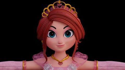 Disney Style Princess- Fully Rigged