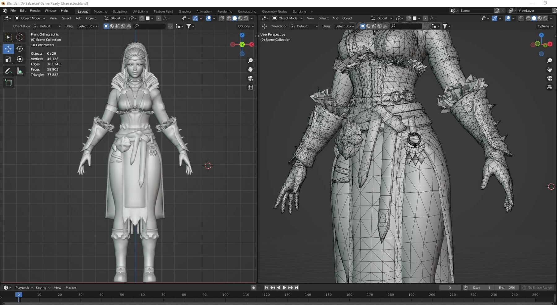 - - Game Ready Character - Full process video & 3D model Tutorials