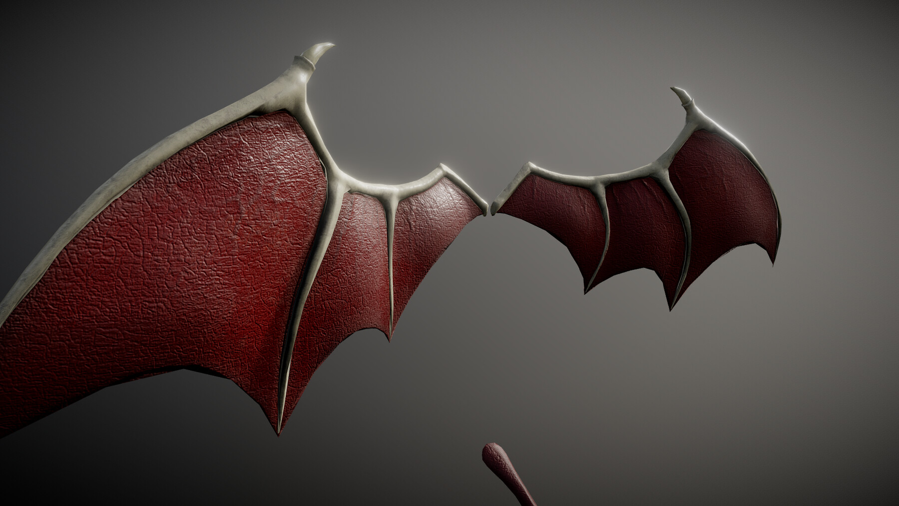 ArtStation - Demon Wings and Tail Low-Poly | Game Assets