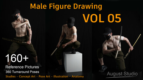 Male Figure Drawing - Vol 05 - Reference Pictures