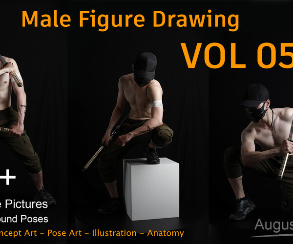 ArtStation Male Figure Drawing Vol 05 Reference Pictures Resources
