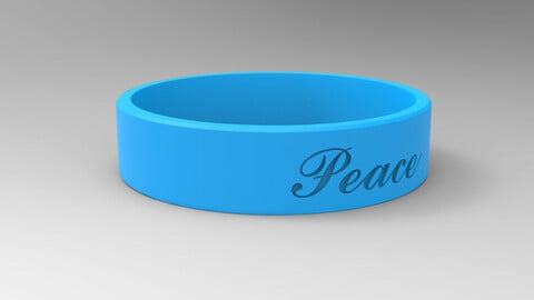 Peace Ring Blue