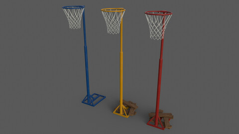 PBR Old School Basketball Stand Hoop