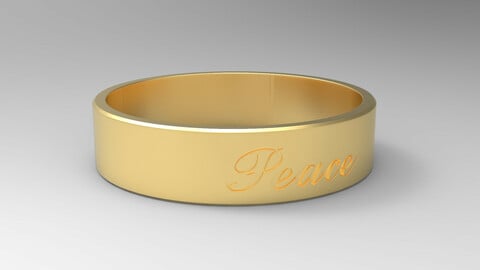 Peace Ring Gold