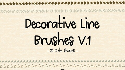 Decorative Line Brushes V1 for Procreate