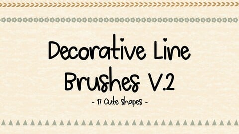 Decorative Line Brushes V2 for Procreate