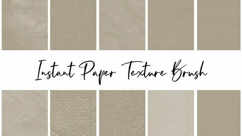 20 Watercolor Paper Texture Brush Set for Procreate