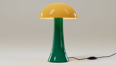 Modern green table Lamp 3D model
