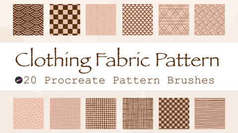 Clothing Fabric Pattern Procreate Brush