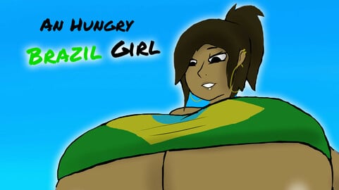 An hungry Brazil Girl (ASMR Vore Comic)