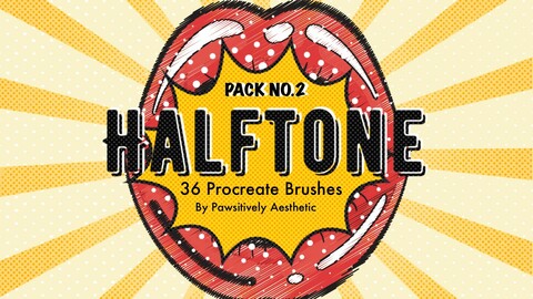 Procreate Super Halftone Brushes
