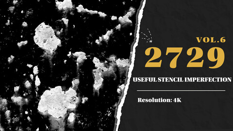 MEGA PACK --- 2713 High Quality Useful Stencil Imperfection (6 Categories) vol.6