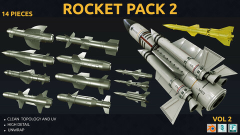 rocket pack - rocket VOL 02 3D model