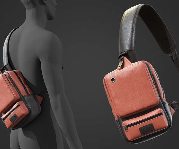 ArtStation Messenger bag set / Leather / Backpack / Sportive / Rest