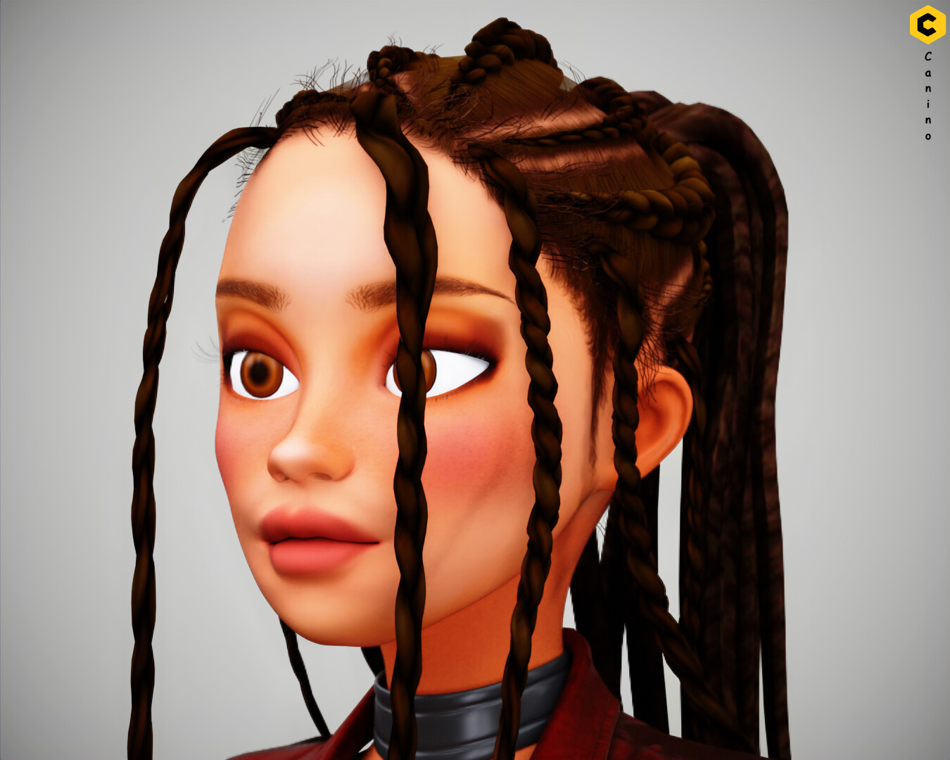 Artstation Cartoon Girl Woman Rigged Character 3d Model Resources