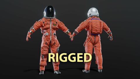 NASA ACES Spacesuit Rigged