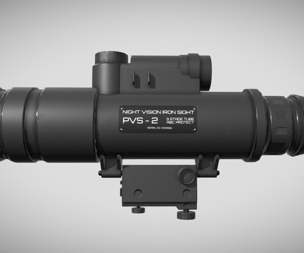 ArtStation - AN PVS 2 Starlight Scope - Low Poly - Game Ready | Game Assets