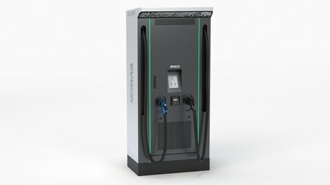 EVBox Troniq 100 EV Charging Station 3D model